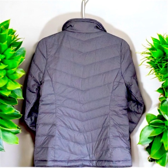 32 Heat NWT Ultra Light Down Women's Blue Jacket Coat Faux Fur Lining Puffer XS - Picture 3 of 7